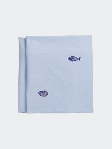 Midnatt Table Cloth Josefin La Mer 180x145