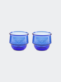 NIKO JUNE Kantine Drinking Glass 2 pcs Blue