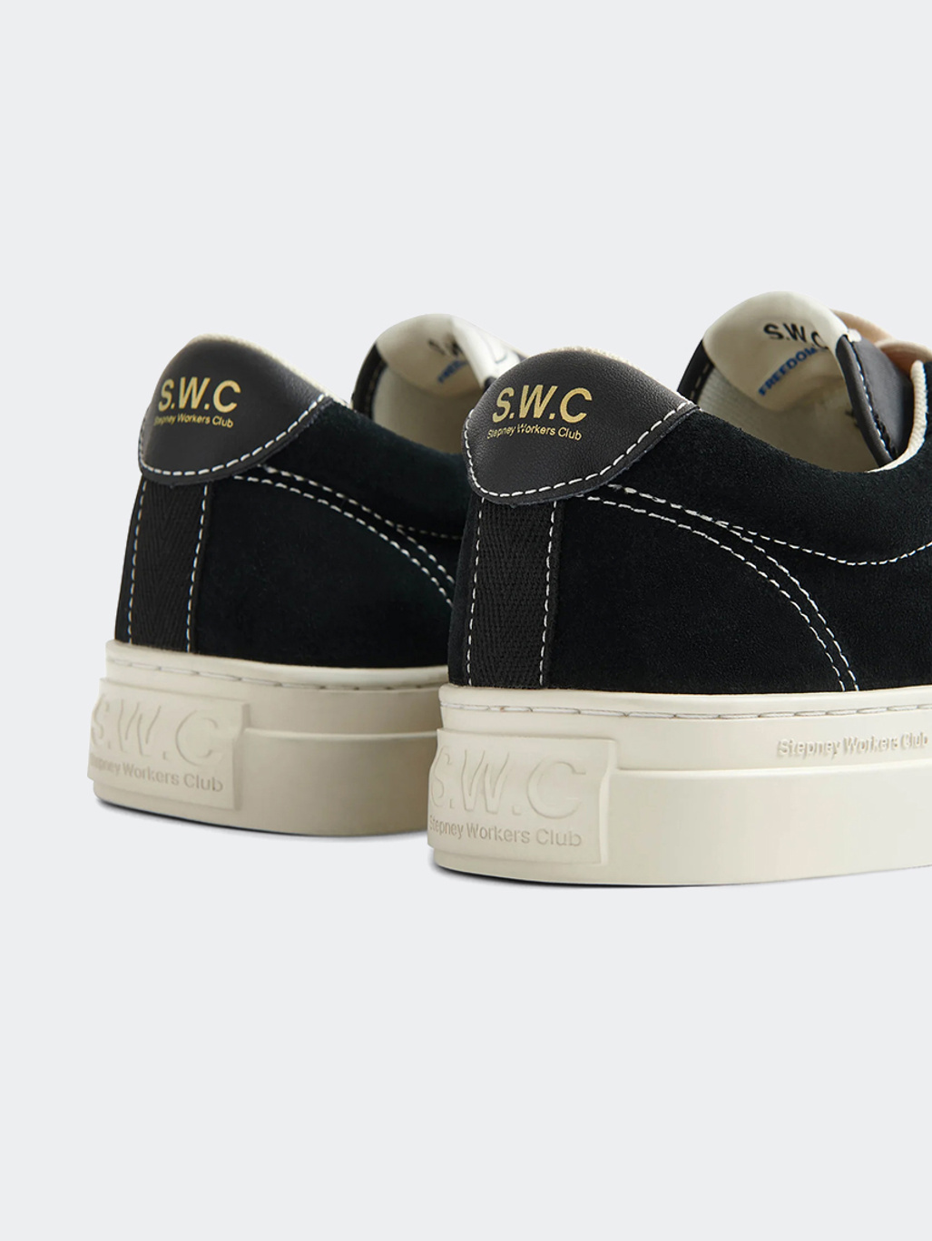 Stepney Workers Club Dellow 02 Cup Suede Black White