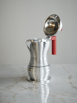 Alessi Pulcina Espresso Maker Red 3 Cups