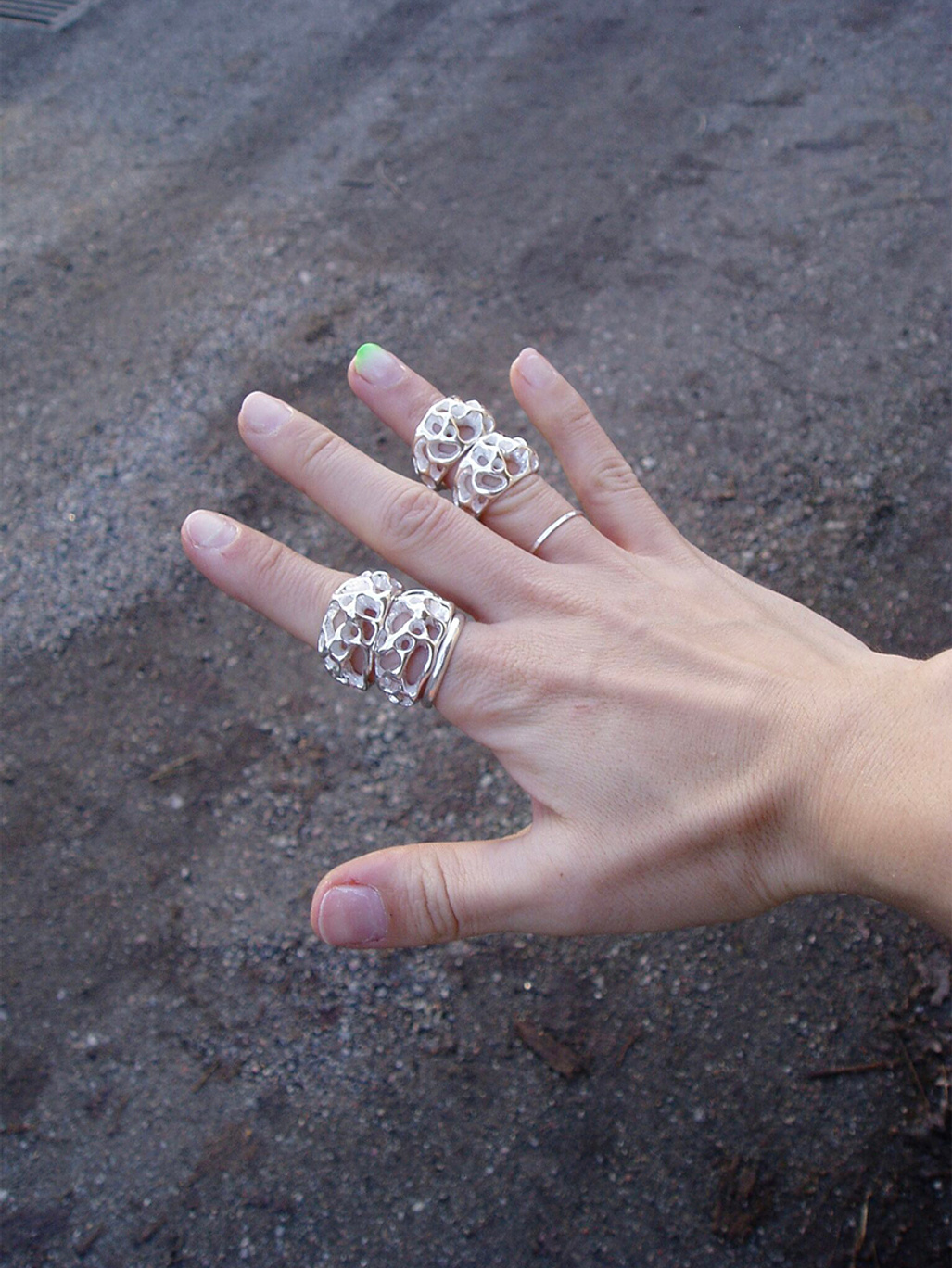 Johanna Edwardh Flurb Ring  Silver