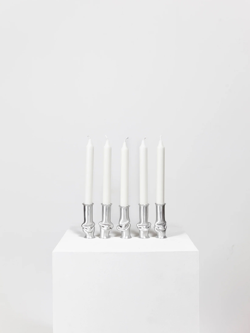 (a.o.t.) Solo Candle Holder Brushed Aliminium
