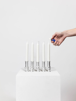 (a.o.t.) Solo Candle Holder Brushed Aliminium