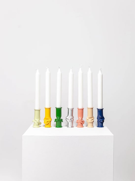 (a.o.t.) Solo Candle Holder Midnight Blue