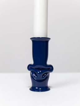 (a.o.t.) Solo Candle Holder Midnight Blue