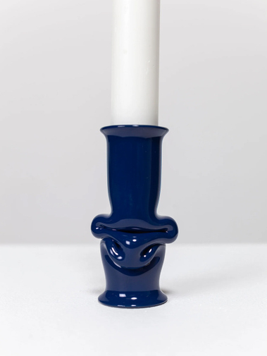(a.o.t.) Solo Candle Holder Midnight Blue