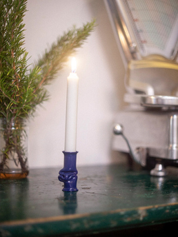 (a.o.t.) Solo Candle Holder Midnight Blue