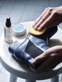 Act Of Caring Leather Care Kit  Yellow Upcycled Paper Box 115 ml