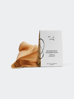 Act Of Caring Reviving Gold Polishing Cloth White Paper Box 24x30