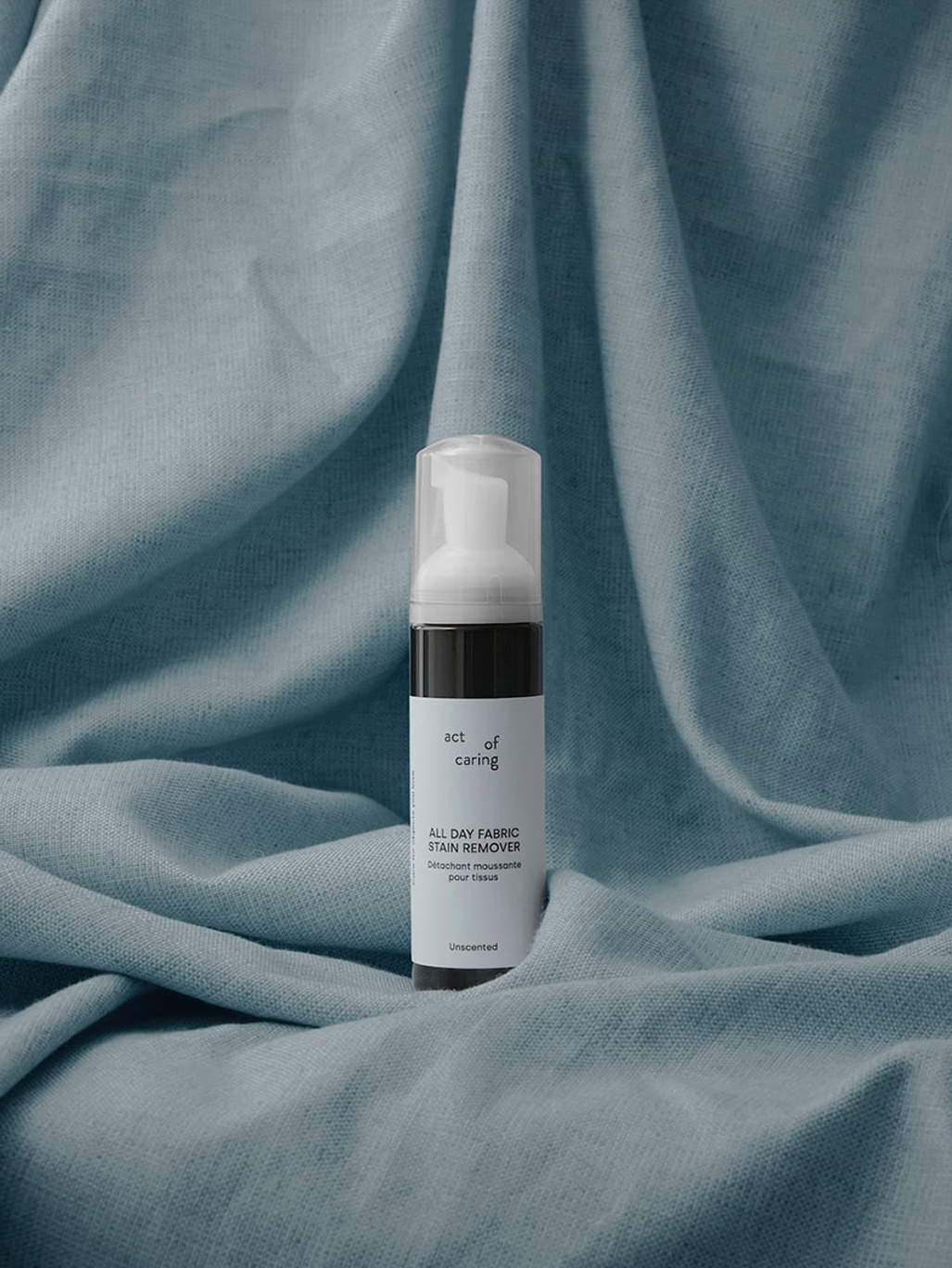 Act Of Caring All Day Fabric Stain Remover Dark Blue Bottle 150 ml