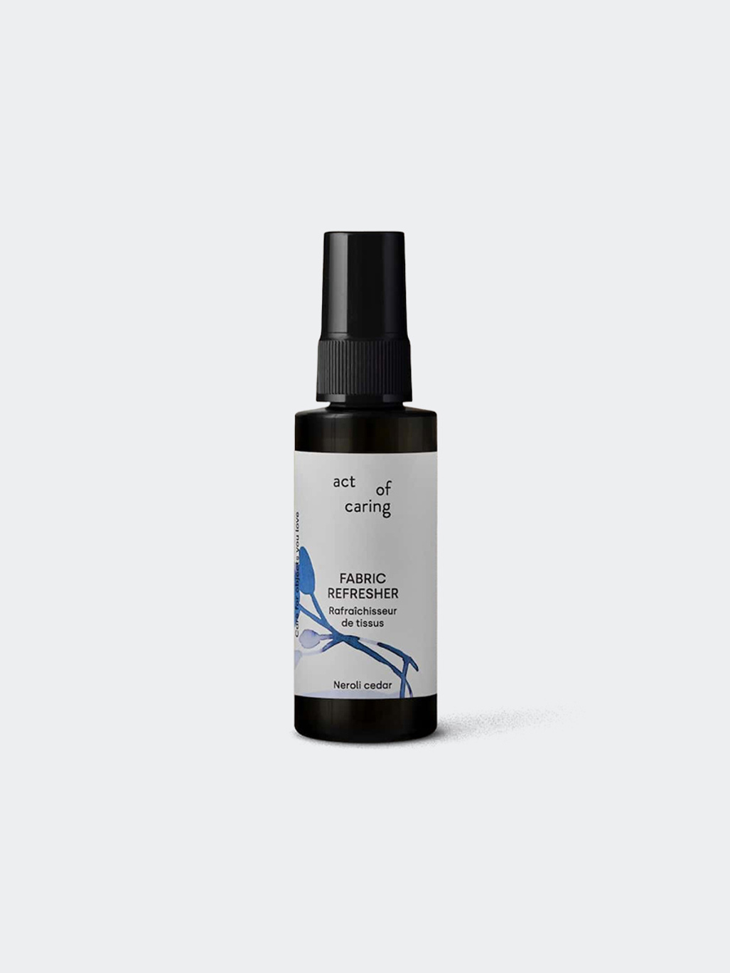 Act Of Caring Fabric Refresher Neroli Cedarwood Dark Blue Bottle 75 ml
