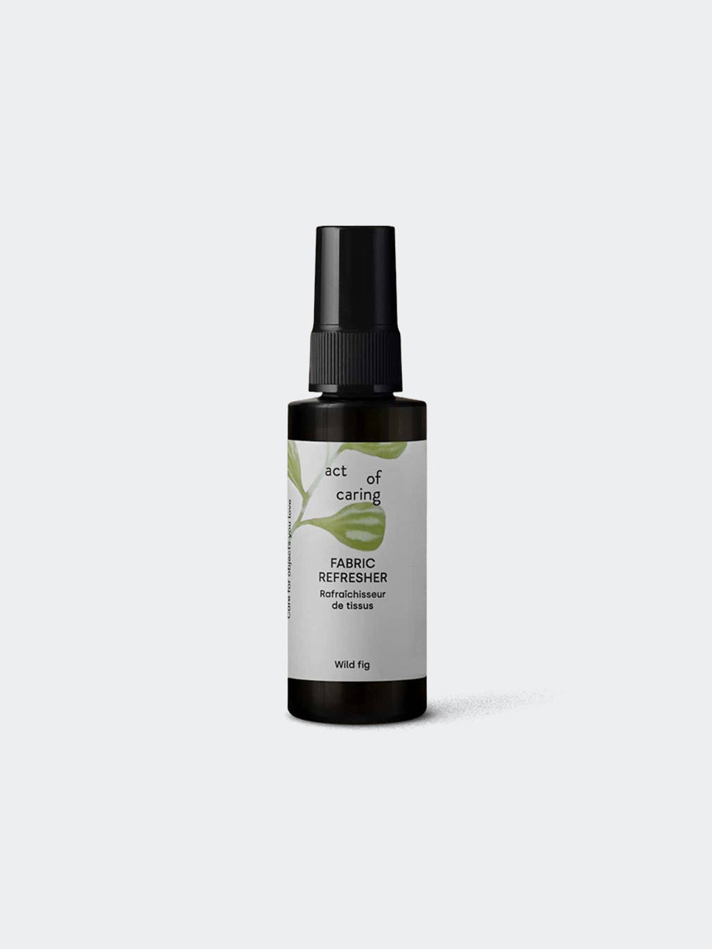 Act Of Caring Fabric Refresher Wild Fig Dark Blue Bottle 75 ml