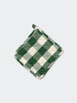 Midnatt Pot Holder Elsa Green/White