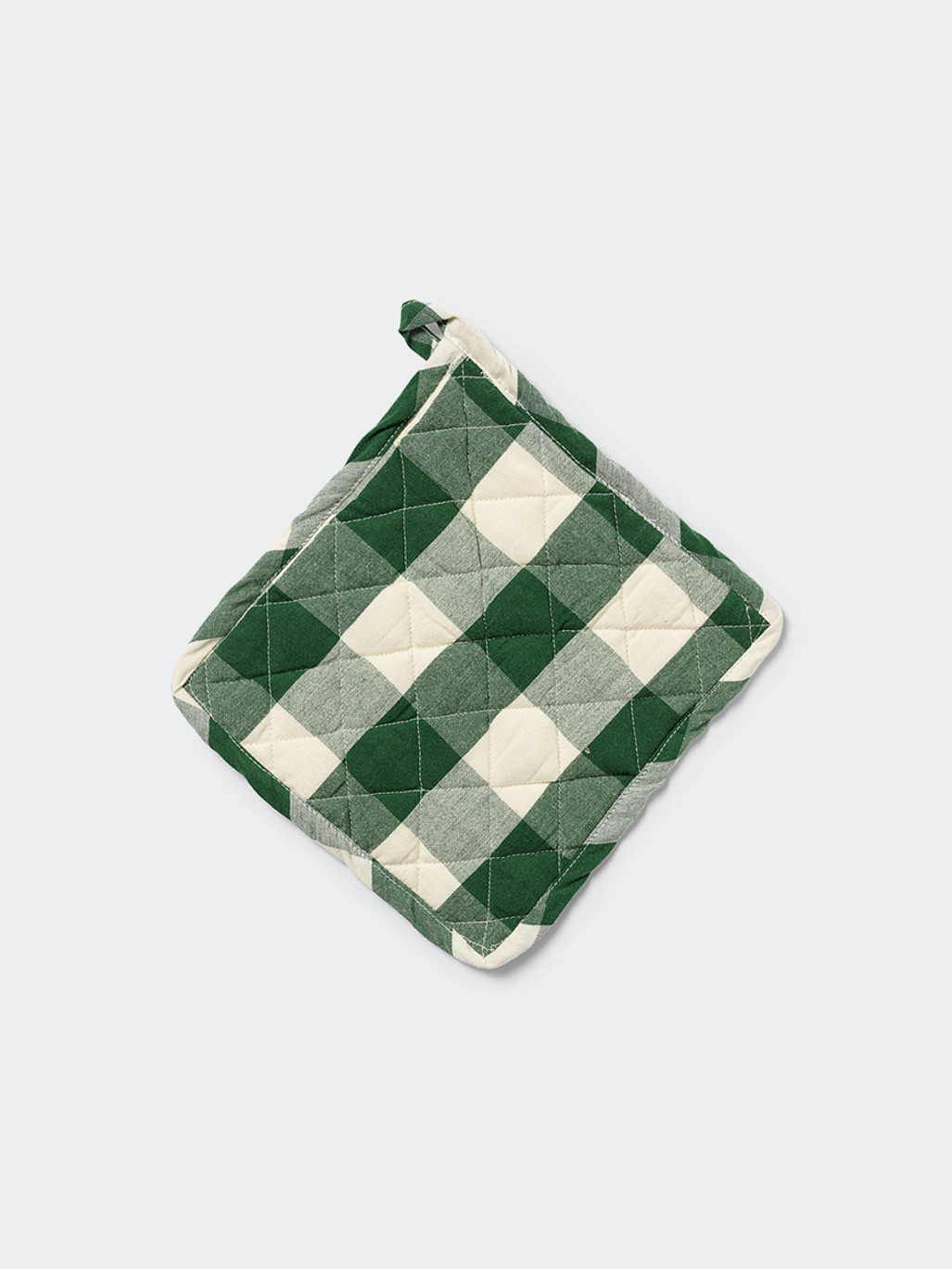 Midnatt Pot Holder Elsa Green/White