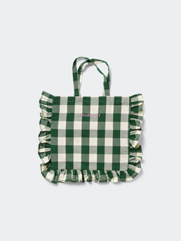 Midnatt Tote Elsa Green/White 55x40