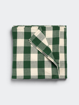 Midnatt Table cloth Elsa Green/White 145x180