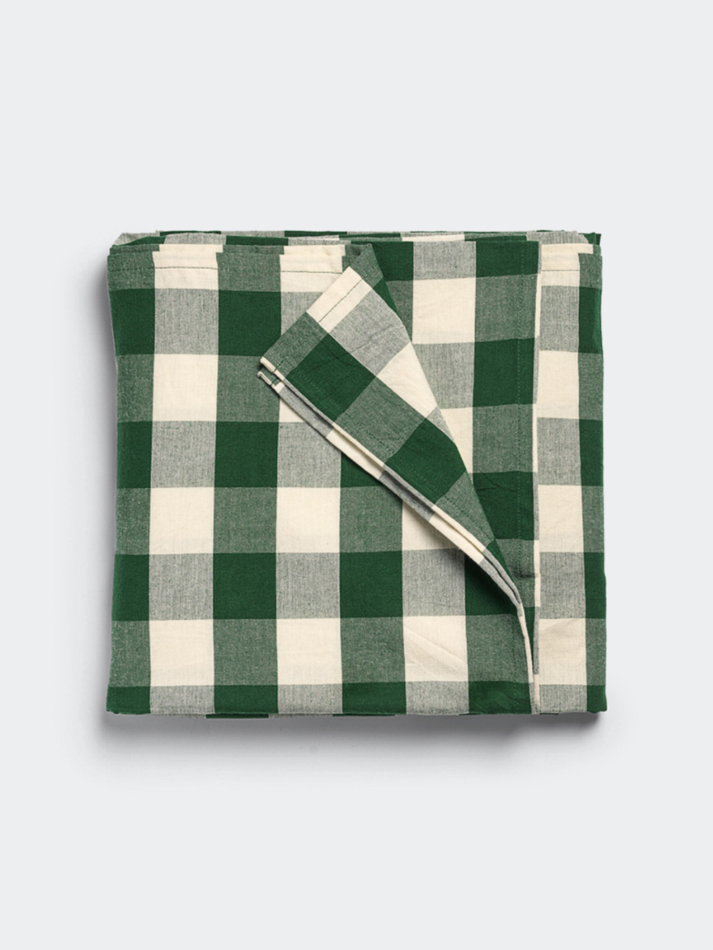 Midnatt Table cloth Elsa Green/White 145x180