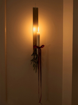 FRAMA Ornament Candle Holder Long Stainless Steel