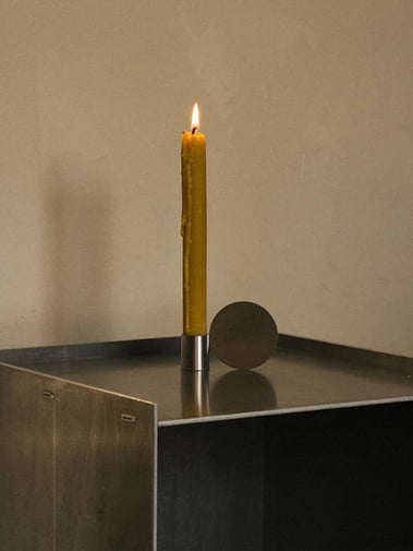 FRAMA Fundament Candle Holder Form 3 Stainless Steel