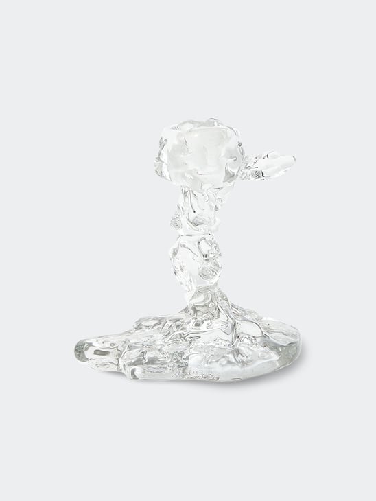 Pols Potten Glass Drip Candle Holder S Transparent