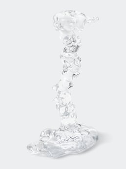 Pols Potten Glass Drip Candle Holder L Transparent