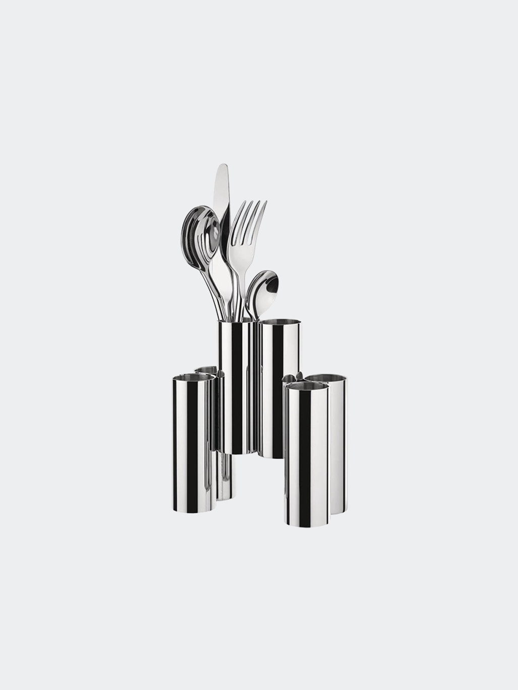 Alessi Canale Cutlery Holder Stainless Steel