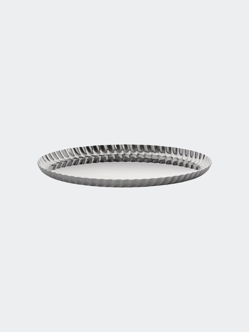 Alessi Pleats Round Tray Stainless Steel