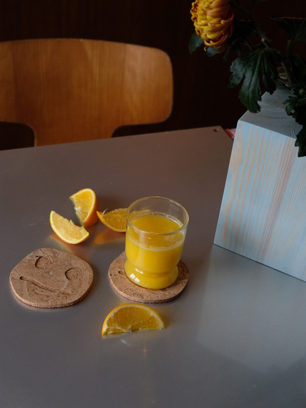 Oscar Cedon Glasunderlagg Smiley Confused 12 - 4-pack