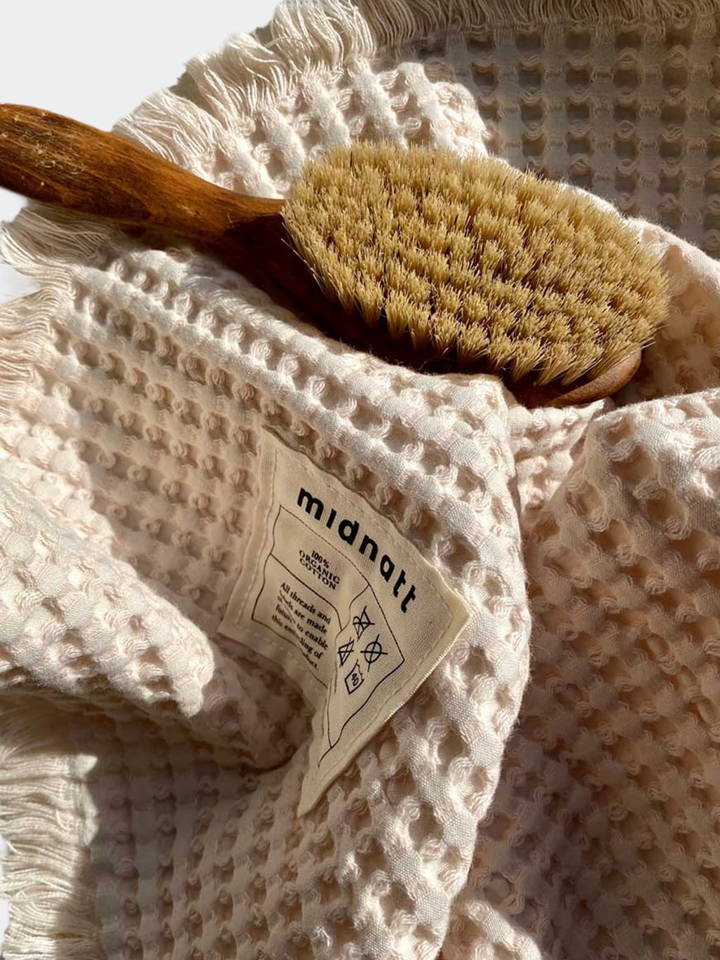 Midnatt Waffle Towel Perlino 50x70 White