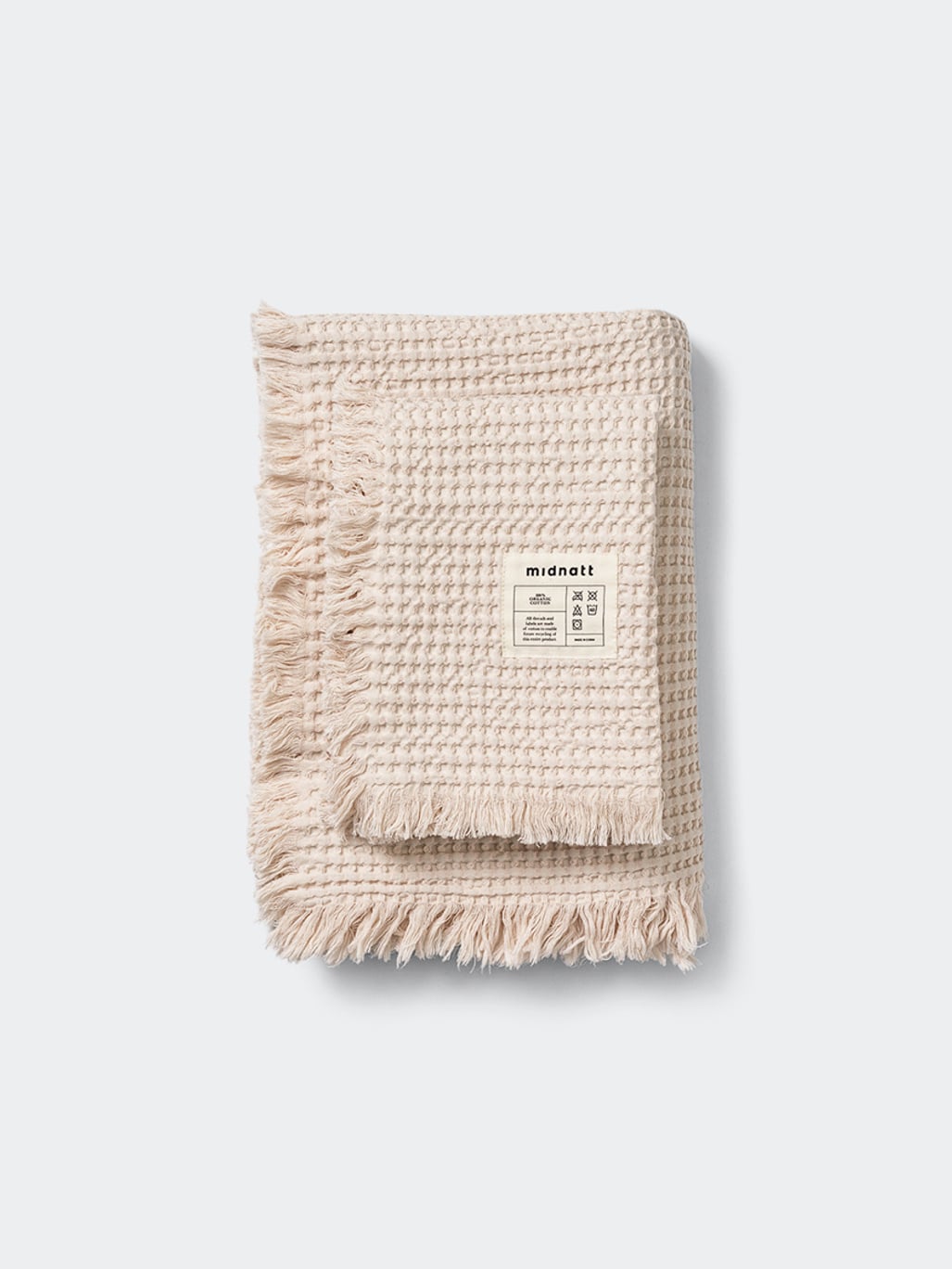 Midnatt Waffle Towel Perlino 50x70 White