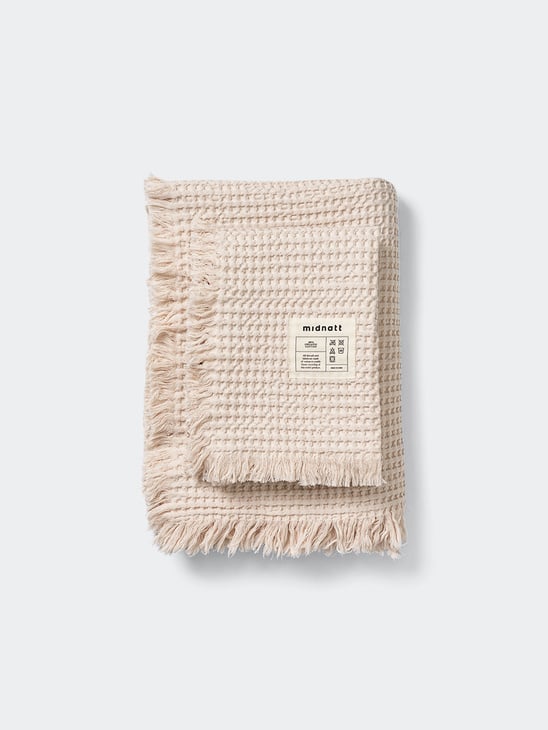 Midnatt Waffle Towel Perlino 100x150 White