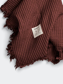 Midnatt Waffle Towel Doxie 50x70 Brown