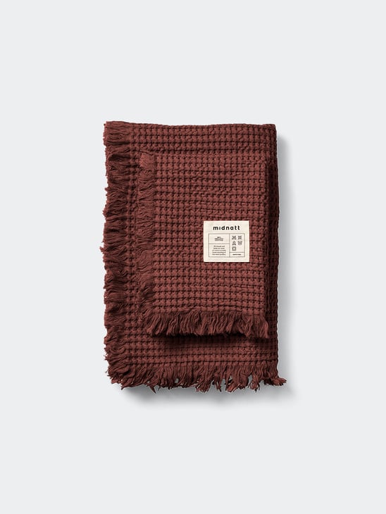 Midnatt Waffle Towel Doxie 50x70 Brown