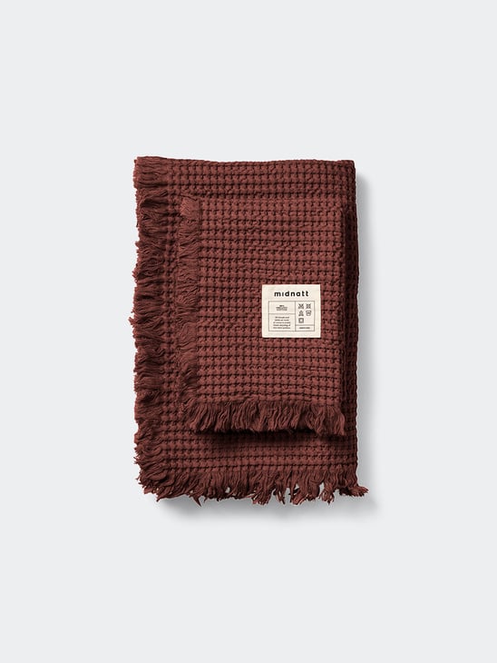 Midnatt Waffle Towel Doxie 100x150 Brown