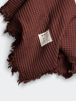 Midnatt Waffle Towel Doxie 100x150 Brown