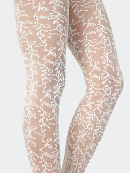 Swedish Stockings Lo Lace Tights Ivory