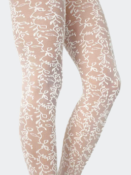 Swedish Stockings Lo Lace Tights Ivory