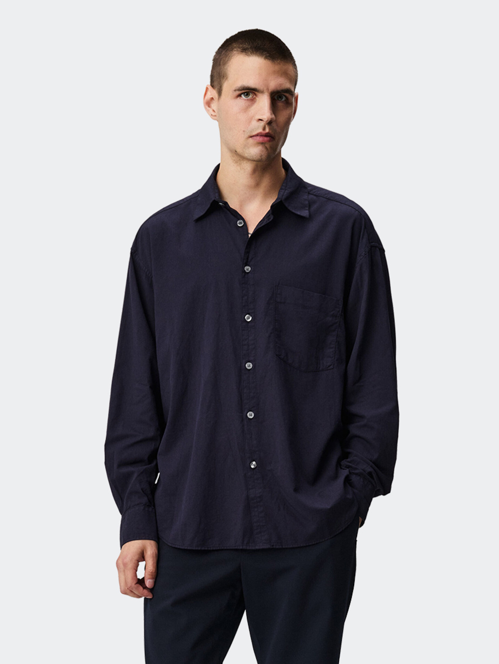 ADNYM Taq Shirt Navy Rose