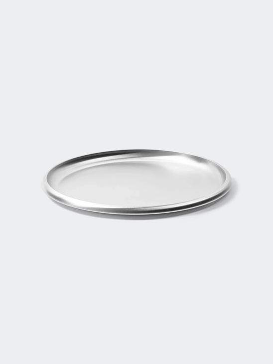Service Projects Round Steel Tray 300 Brushed