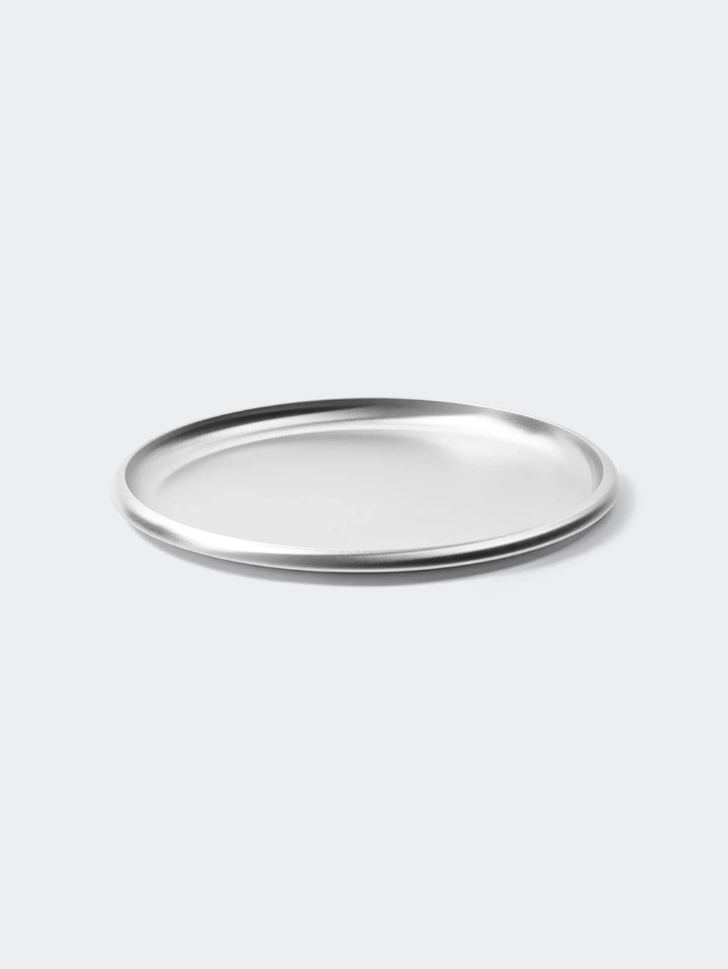 Service Projects Round Steel Tray 300 Brushed