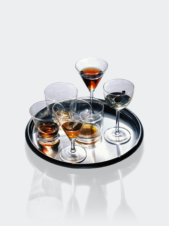 Service Projects Round Steel Tray 300 Brushed