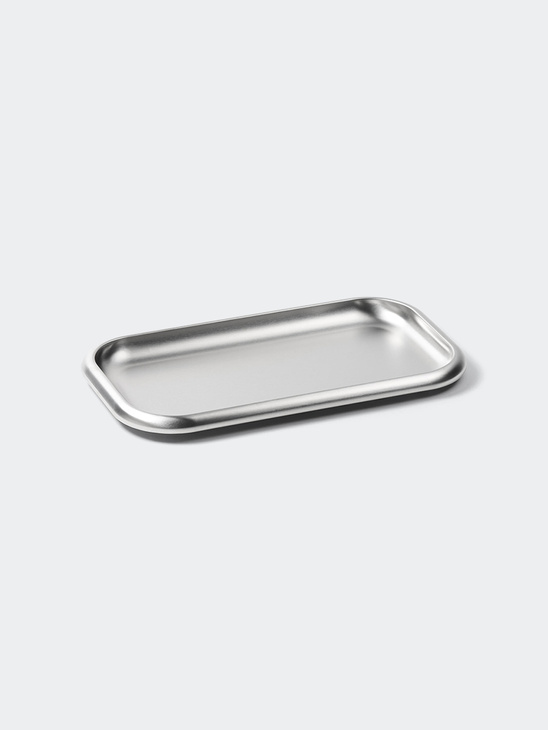 Service Projects Small Steel Serving Tray Brushed