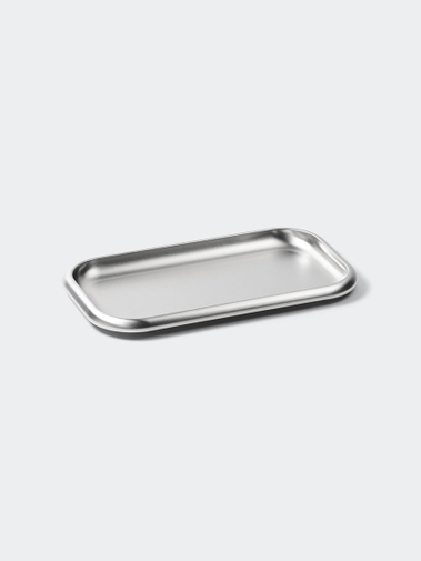Service Projects Small Steel Serving Tray Brushed