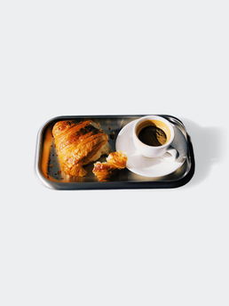Service Projects Small Steel Serving Tray Brushed