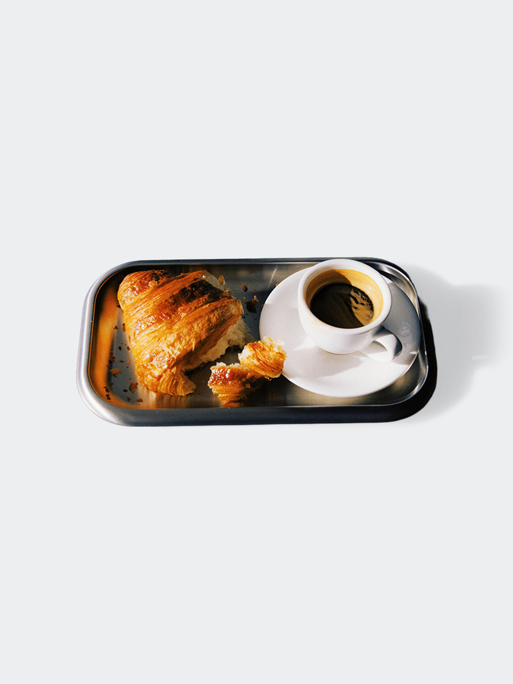 Service Projects Small Steel Serving Tray Brushed