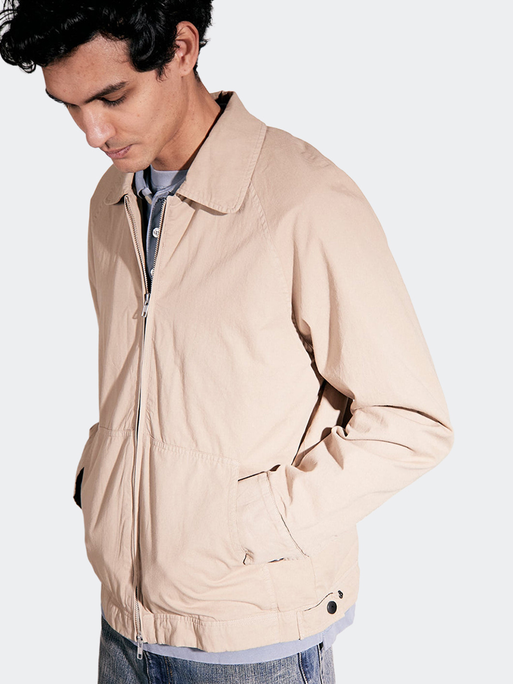 Brixtol Textiles Carter Twill Washed Khaki