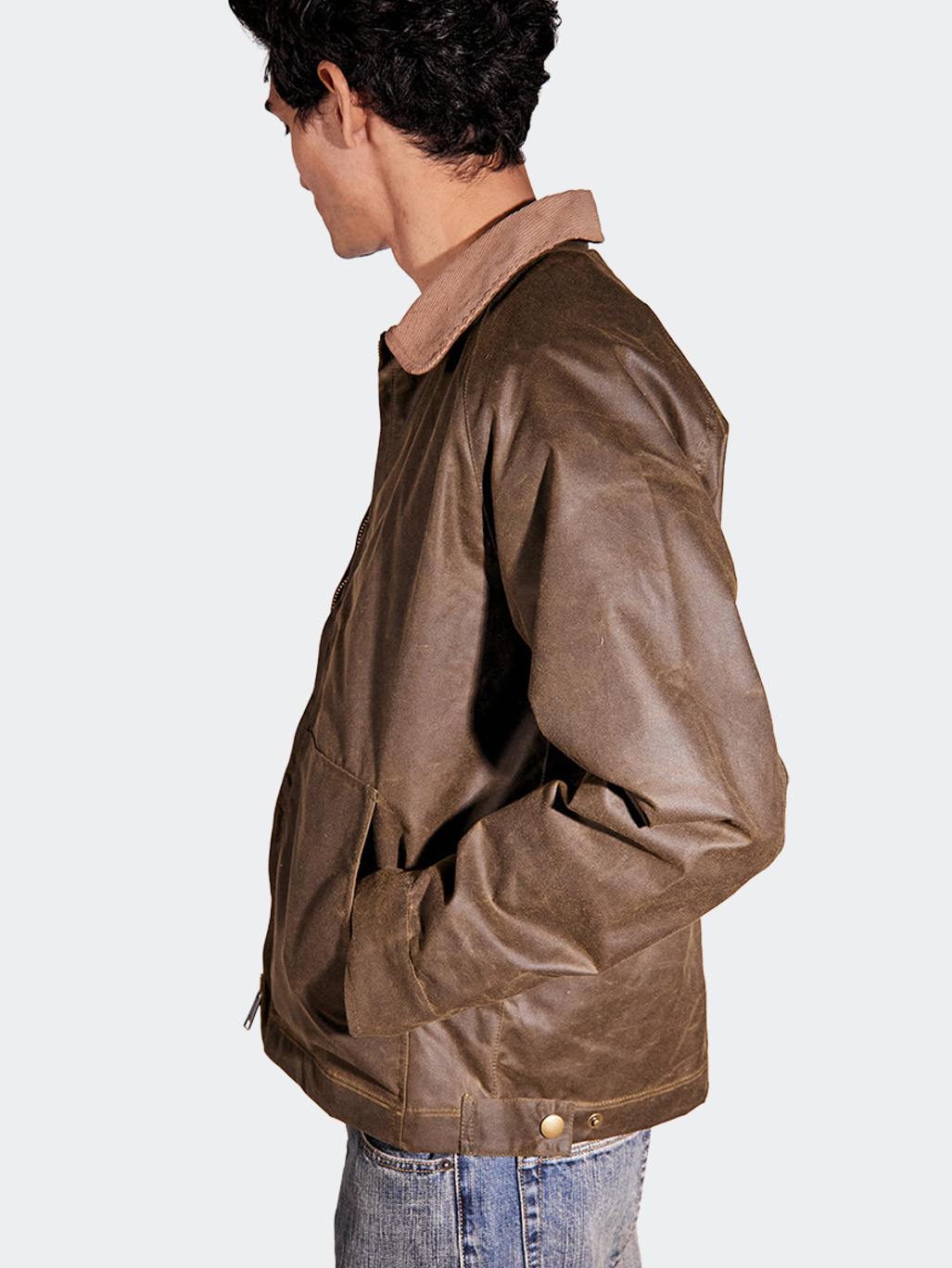 Brixtol Textiles Carter Wax Light Olive