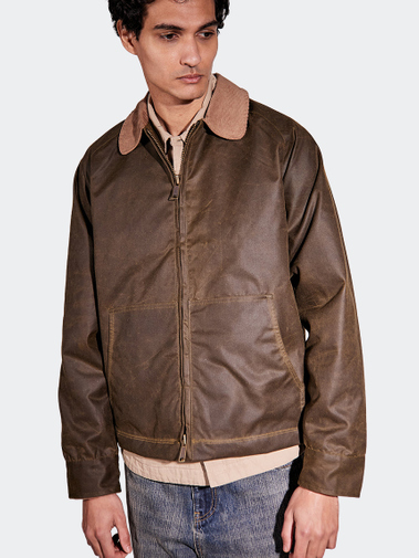 Brixtol Textiles Carter Wax Light Olive