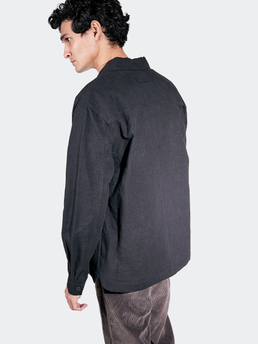 Brixtol Textiles Frank Linen Black