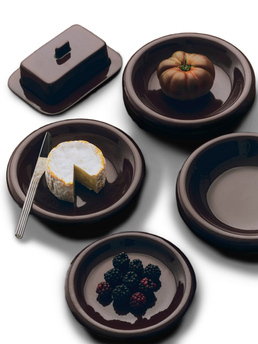 HAY Barro Butter Dish Burgundy